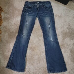 Almost Famous Jeans Juniors Distressed Rhinestone Sz 11